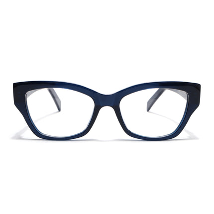 Voyage Glaze Blue Cateye Acetate Eyeglasses for Women (FPK26006FMG8130)