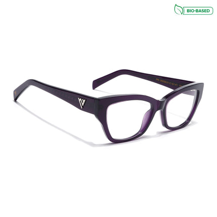 Voyage Glaze Purple Cateye Acetate Eyeglasses for Women (FPK26006FMG8131)