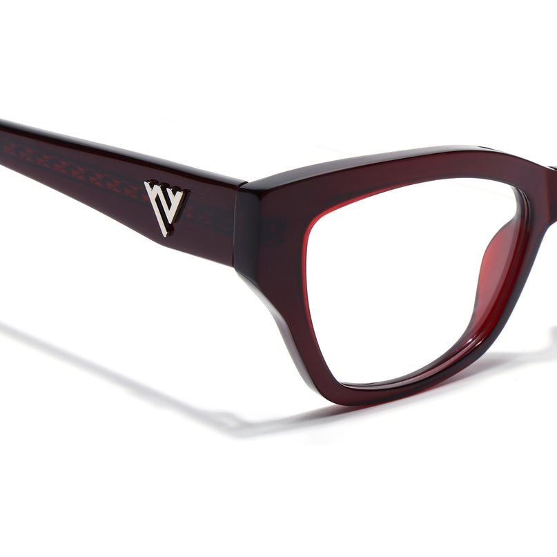 Voyage Glaze Wine Cateye Acetate Eyeglasses for Women (FPK26006FMG8132)
