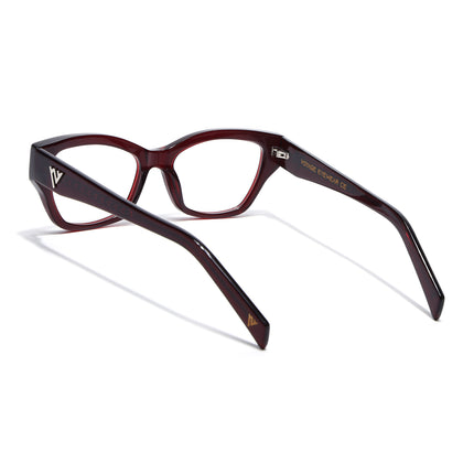 Voyage Glaze Wine Cateye Acetate Eyeglasses for Women (FPK26006FMG8132)