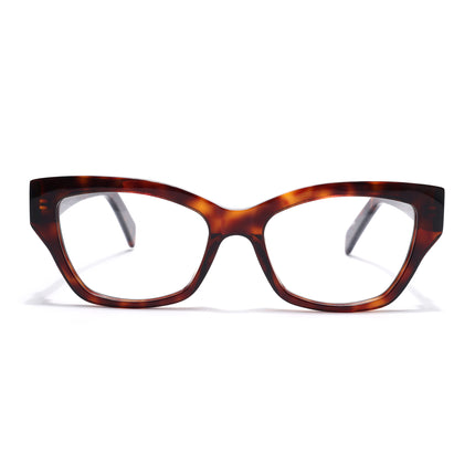 Voyage Glaze Demi Brown Cateye Acetate Eyeglasses for Women (FPK26006FMG8133)