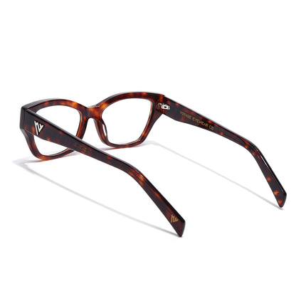 Voyage Glaze Demi Brown Cateye Acetate Eyeglasses for Women (FPK26006FMG8133)