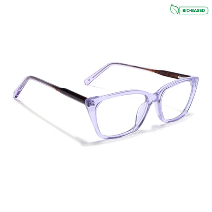 Voyage Glaze Purple Cateye Acetate Eyeglasses for Men & Women (FPK26007FMG8104)