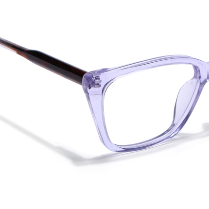 Voyage Glaze Purple Cateye Acetate Eyeglasses for Men & Women (FPK26007FMG8104)