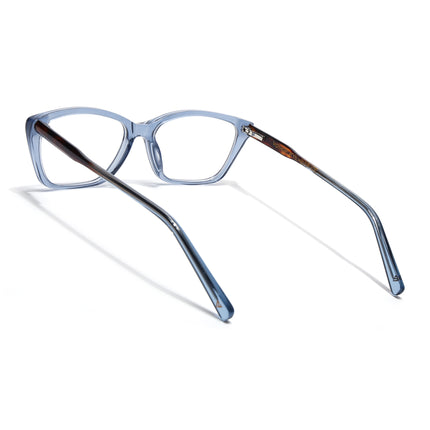Voyage Glaze Blue Cateye Acetate Eyeglasses for Men & Women (FPK26007FMG8105)