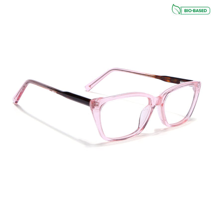 Voyage Glaze Pink Cateye Acetate Eyeglasses for Men & Women (FPK26007FMG8106)