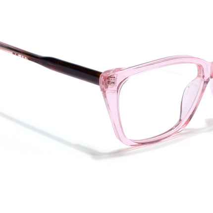 Voyage Glaze Pink Cateye Acetate Eyeglasses for Men & Women (FPK26007FMG8106)