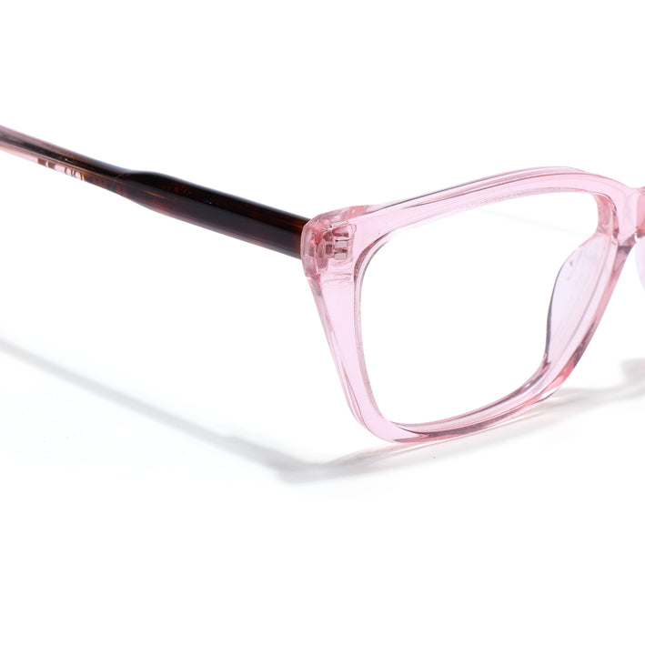 Voyage Glaze Pink Cateye Acetate Eyeglasses for Men & Women (FPK26007FMG8106)