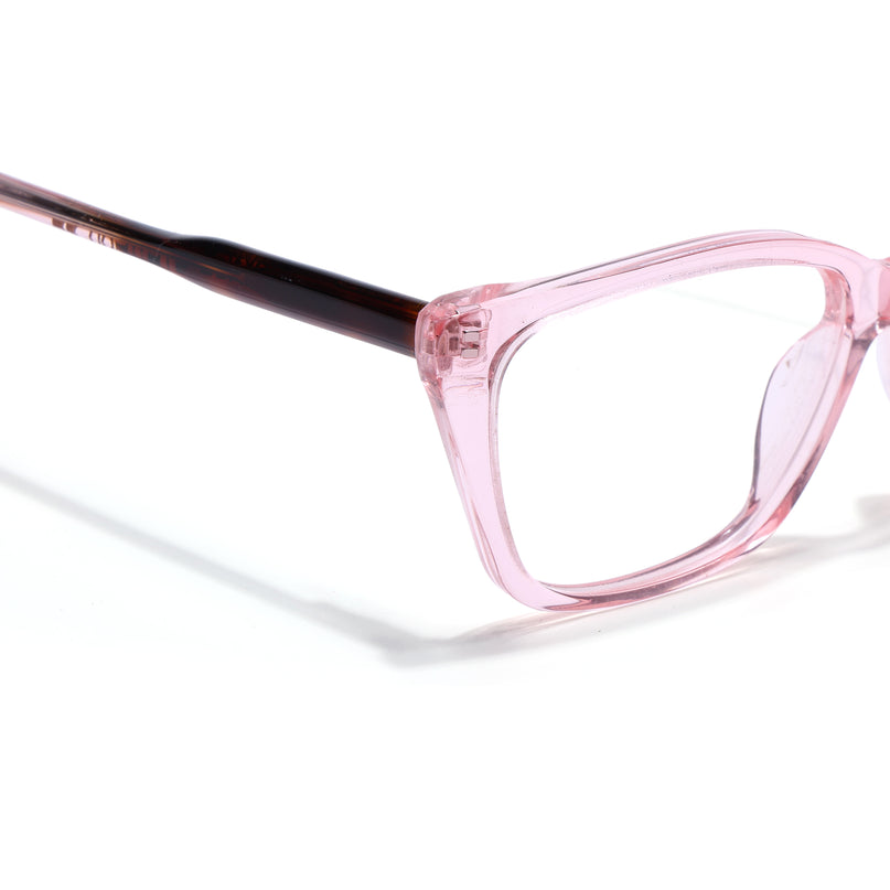Voyage Glaze Pink Cateye Acetate Eyeglasses for Men & Women (FPK26007FMG8106)