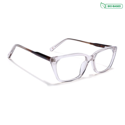 Voyage Glaze Brown Cateye Acetate Eyeglasses for Men & Women (FPK26007FMG8107)