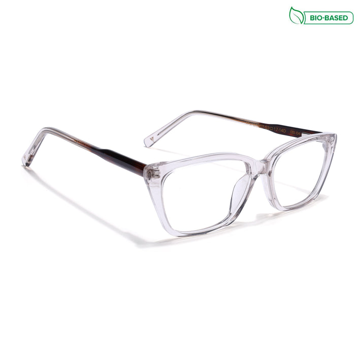 Voyage Glaze Brown Cateye Acetate Eyeglasses for Men & Women (FPK26007FMG8107)