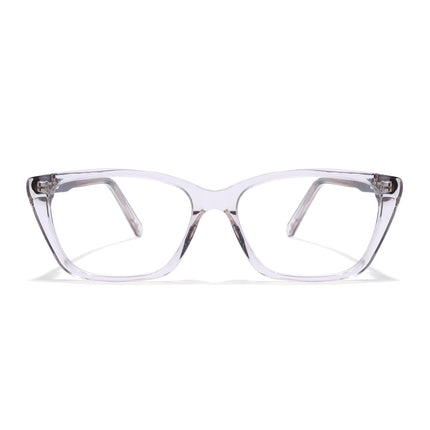 Voyage Glaze Brown Cateye Acetate Eyeglasses for Men & Women (FPK26007FMG8107)