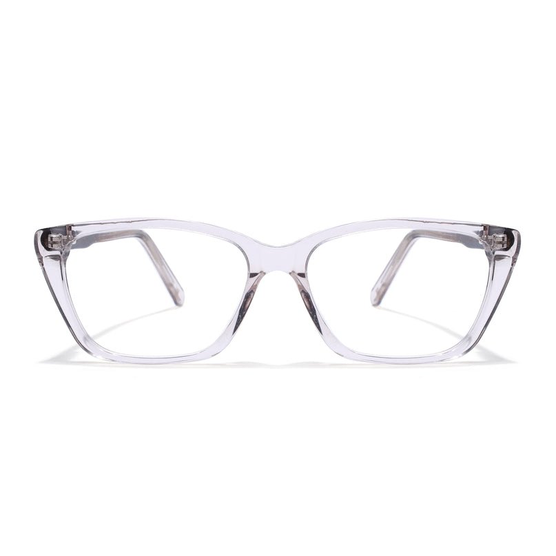 Voyage Glaze Brown Cateye Acetate Eyeglasses for Men & Women (FPK26007FMG8107)