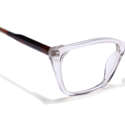 Voyage Glaze Brown Cateye Acetate Eyeglasses for Men & Women (FPK26007FMG8107)