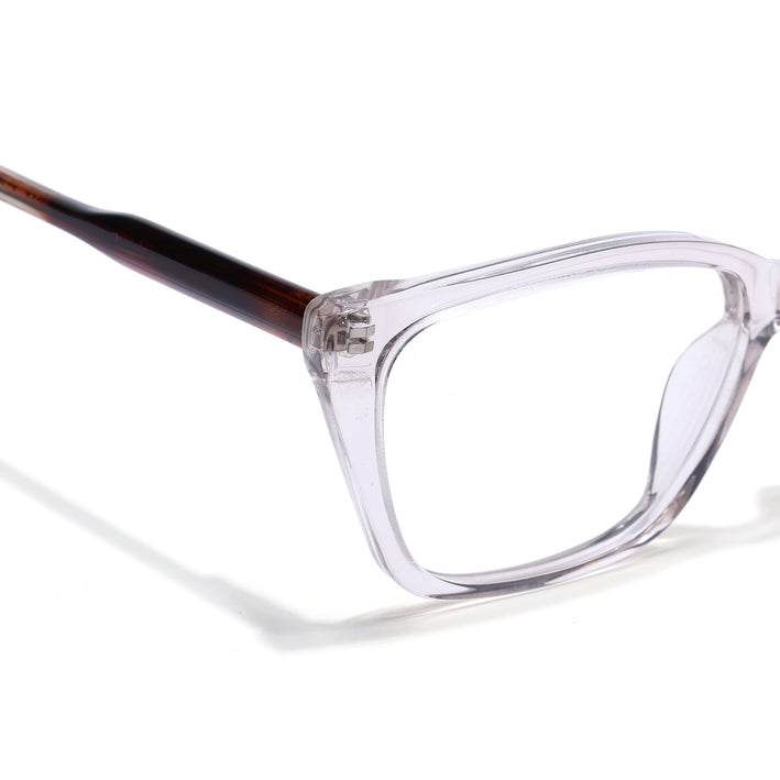Voyage Glaze Brown Cateye Acetate Eyeglasses for Men & Women (FPK26007FMG8107)