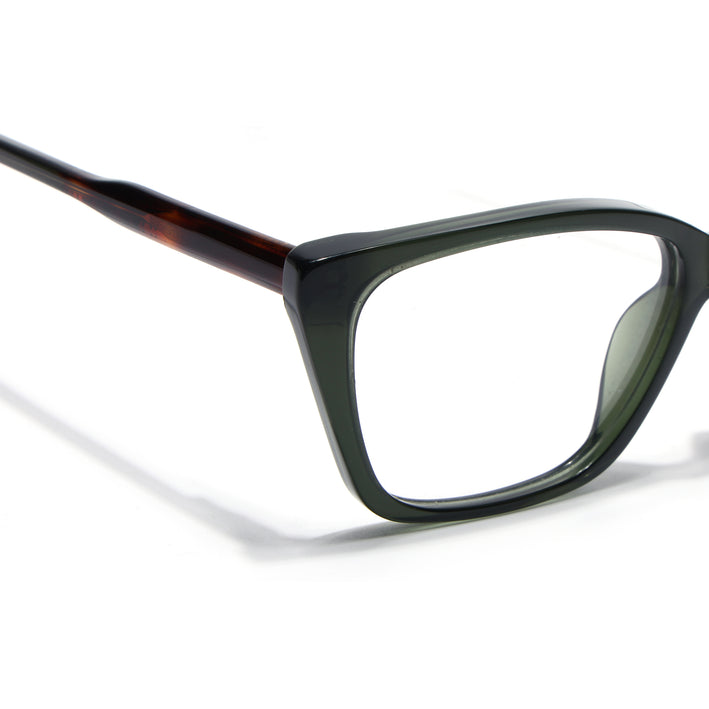 Voyage Glaze Olive Cateye Acetate Eyeglasses for Men & Women (FPK26007FMG8108)
