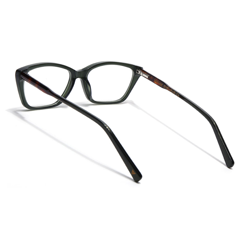 Voyage Glaze Olive Cateye Acetate Eyeglasses for Men & Women (FPK26007FMG8108)
