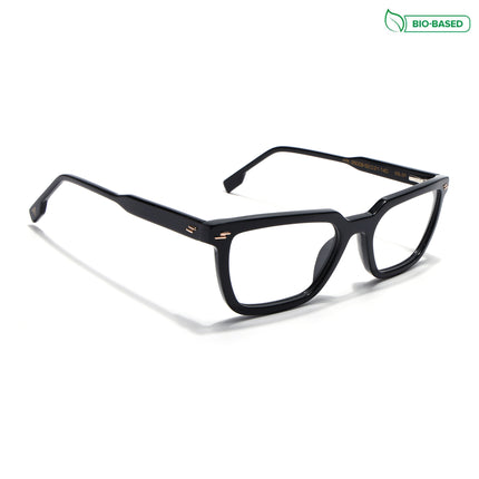 Voyage Glaze Black Rectangle Acetate Eyeglasses for Men & Women (FPK26008FMG8109)