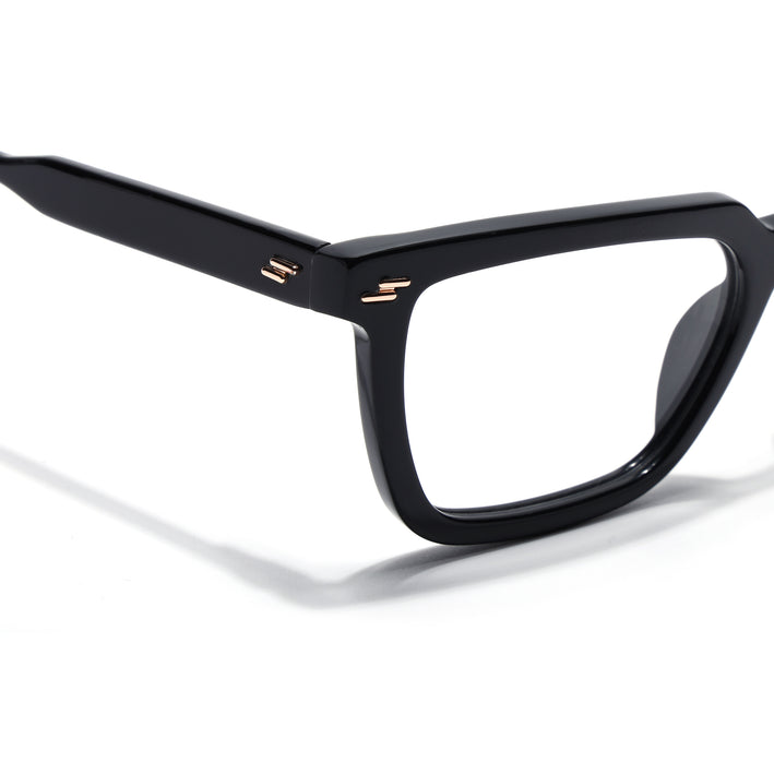 Voyage Glaze Black Rectangle Acetate Eyeglasses for Men & Women (FPK26008FMG8109)