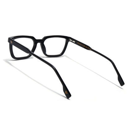 Voyage Glaze Black Rectangle Acetate Eyeglasses for Men & Women (FPK26008FMG8109)