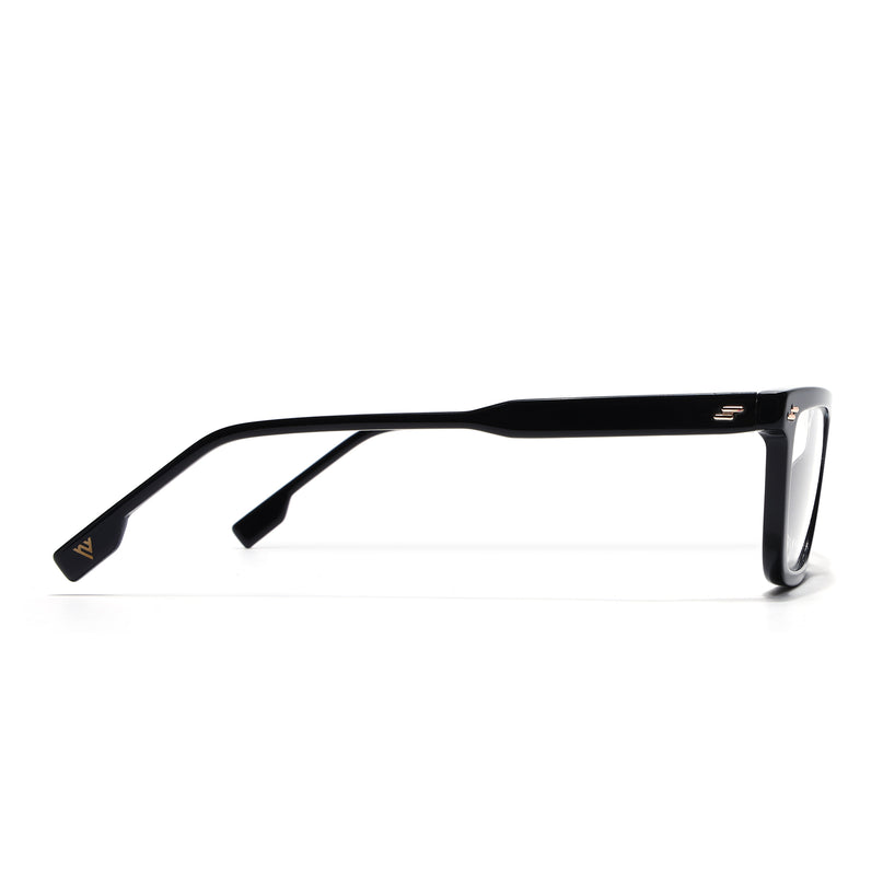 Voyage Glaze Black Rectangle Acetate Eyeglasses for Men & Women (FPK26008FMG8109)