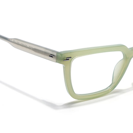 Voyage Glaze Green Rectangle Acetate Eyeglasses for Men & Women (FPK26008FMG8111)