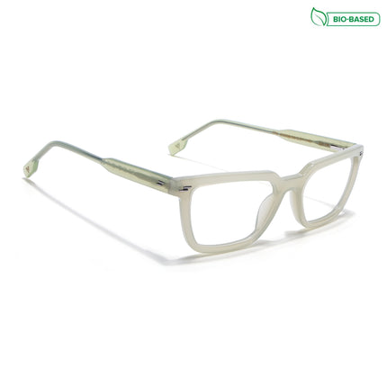 Voyage Glaze Light Green Rectangle Acetate Eyeglasses for Men & Women (FPK26008FMG8112)