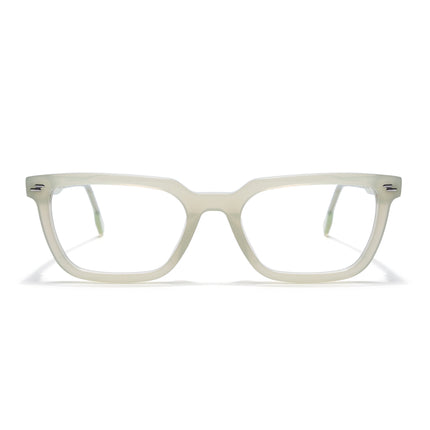 Voyage Glaze Light Green Rectangle Acetate Eyeglasses for Men & Women (FPK26008FMG8112)