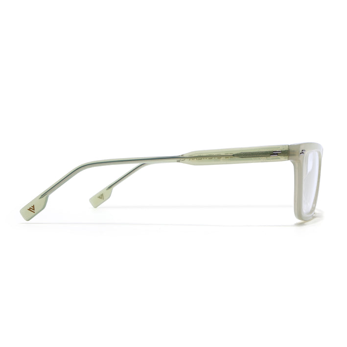 Voyage Glaze Light Green Rectangle Acetate Eyeglasses for Men & Women (FPK26008FMG8112)