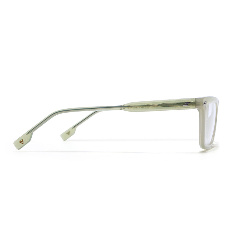 Voyage Glaze Light Green Rectangle Acetate Eyeglasses for Men & Women (FPK26008FMG8112)
