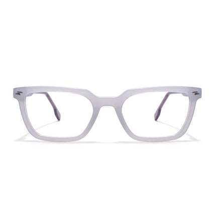 Voyage Glaze Grey Rectangle Acetate Eyeglasses for Men & Women (FPK26008FMG8113)