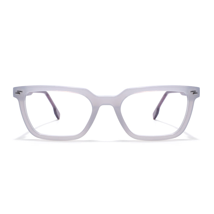 Voyage Glaze Grey Rectangle Acetate Eyeglasses for Men & Women (FPK26008FMG8113)