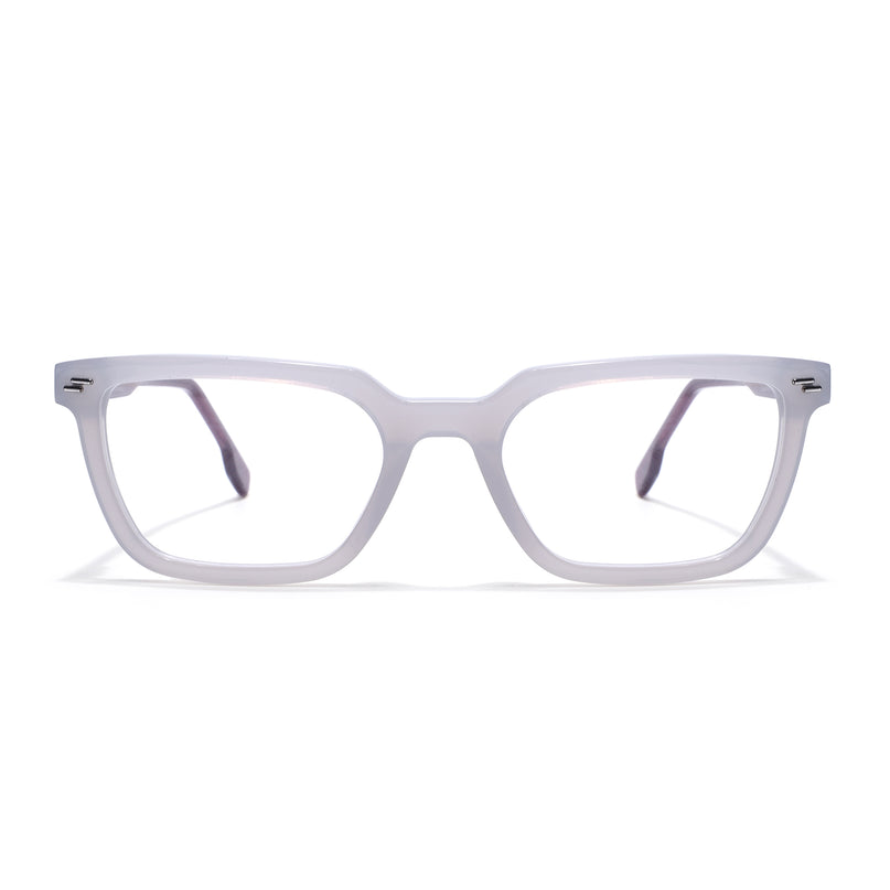 Voyage Glaze Grey Rectangle Acetate Eyeglasses for Men & Women (FPK26008FMG8113)