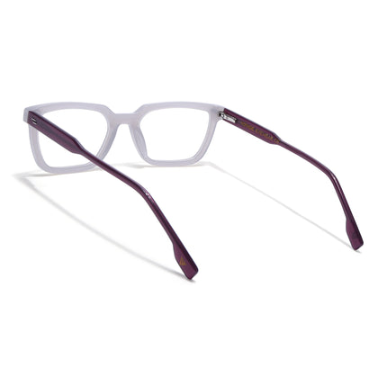 Voyage Glaze Grey Rectangle Acetate Eyeglasses for Men & Women (FPK26008FMG8113)