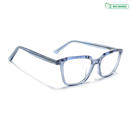 Voyage Glaze Blue Wayfarer Acetate Eyeglasses for Men & Women (FPK26009FMG8119)