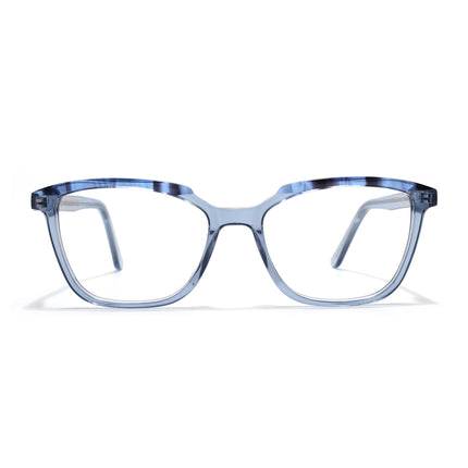 Voyage Glaze Blue Wayfarer Acetate Eyeglasses for Men & Women (FPK26009FMG8119)