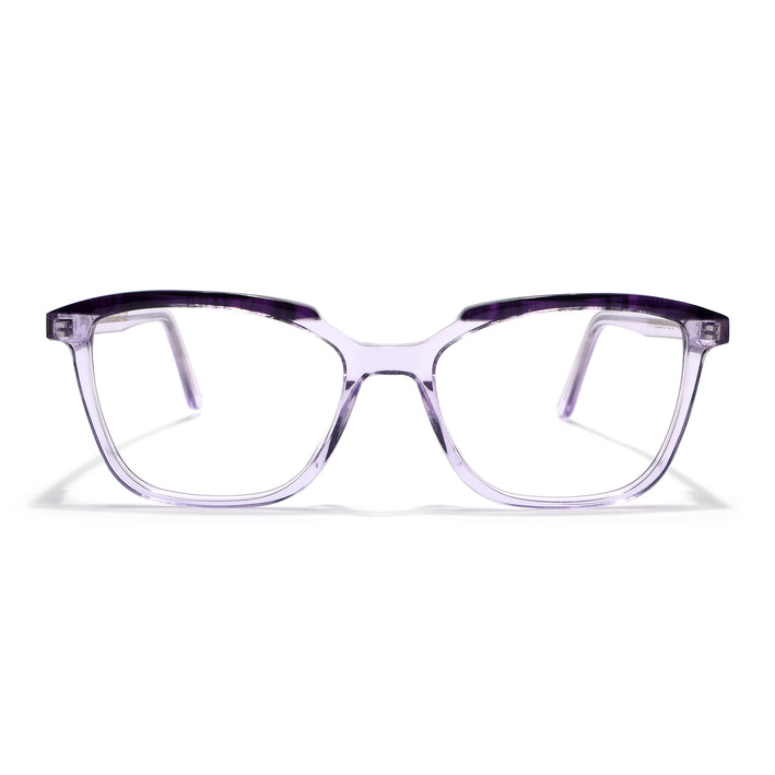 Voyage Glaze Purple Wayfarer Acetate Eyeglasses for Men & Women (FPK26009FMG8120)