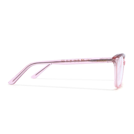 Voyage Glaze Pink Wayfarer Acetate Eyeglasses for Men & Women (FPK26009FMG8121)