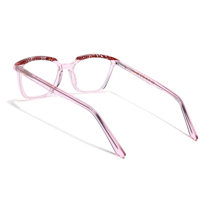 Voyage Glaze Pink Wayfarer Acetate Eyeglasses for Men & Women (FPK26009FMG8121)