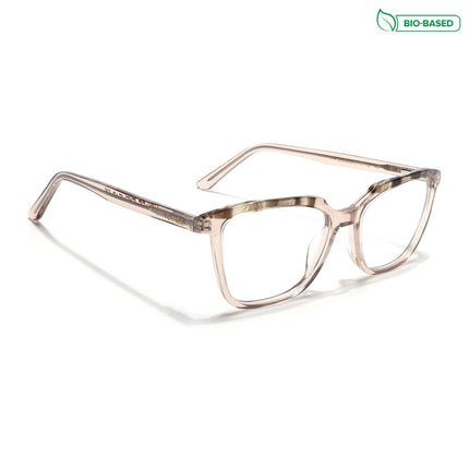 Voyage Glaze Brown Wayfarer Acetate Eyeglasses for Men & Women (FPK26009FMG8122)