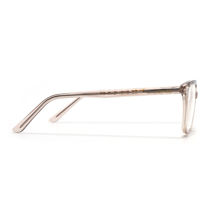 Voyage Glaze Brown Wayfarer Acetate Eyeglasses for Men & Women (FPK26009FMG8122)