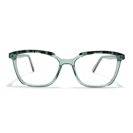 Voyage Glaze Green Wayfarer Acetate Eyeglasses for Men & Women (FPK26009FMG8123)