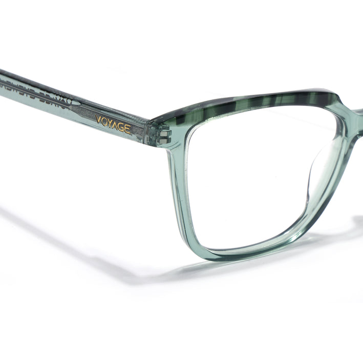 Voyage Glaze Green Wayfarer Acetate Eyeglasses for Men & Women (FPK26009FMG8123)