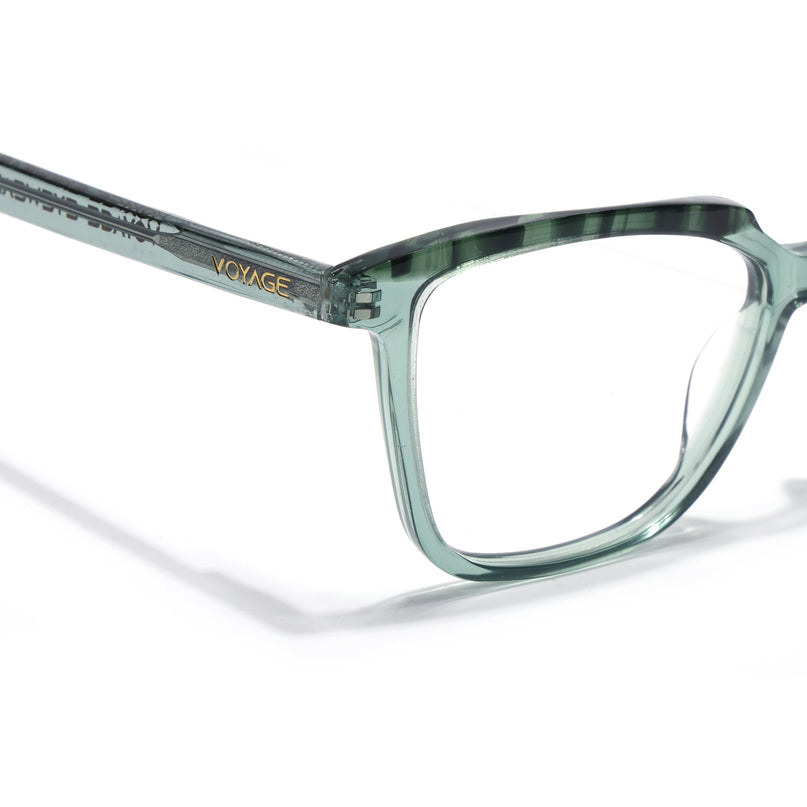 Voyage Glaze Green Wayfarer Acetate Eyeglasses for Men & Women (FPK26009FMG8123)