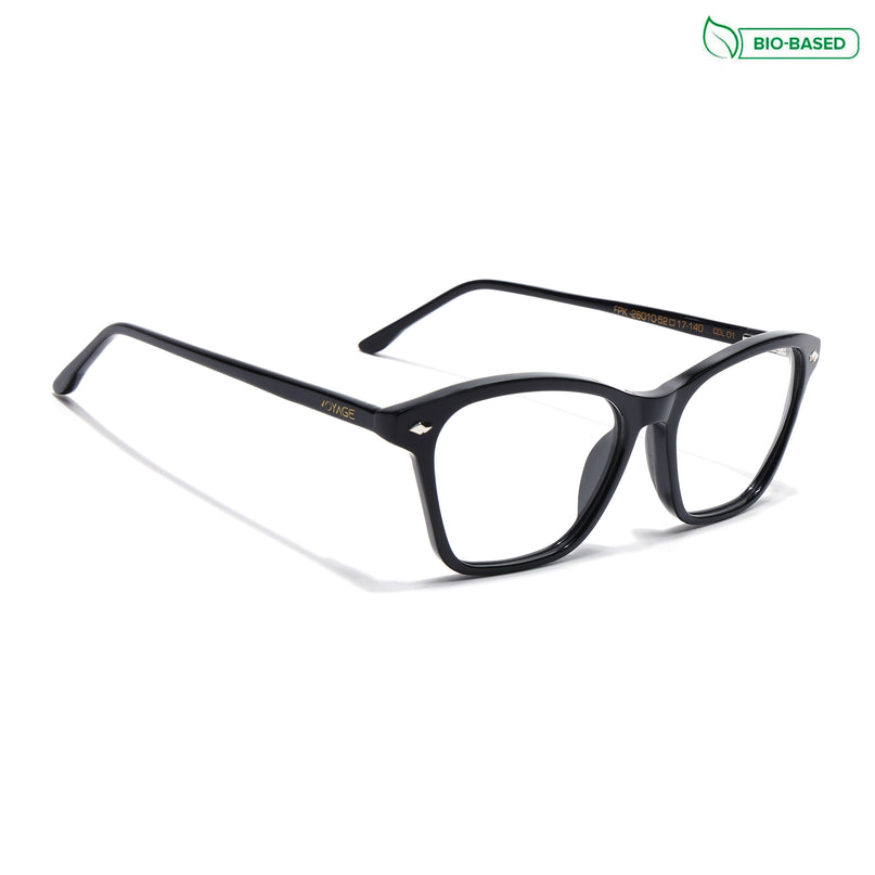 Voyage Glaze Black Cateye Acetate Eyeglasses for Women (FPK26010FMG8134)