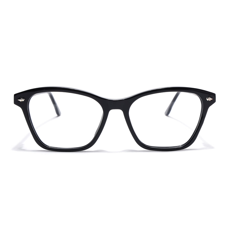 Voyage Glaze Black Cateye Acetate Eyeglasses for Women (FPK26010FMG8134)