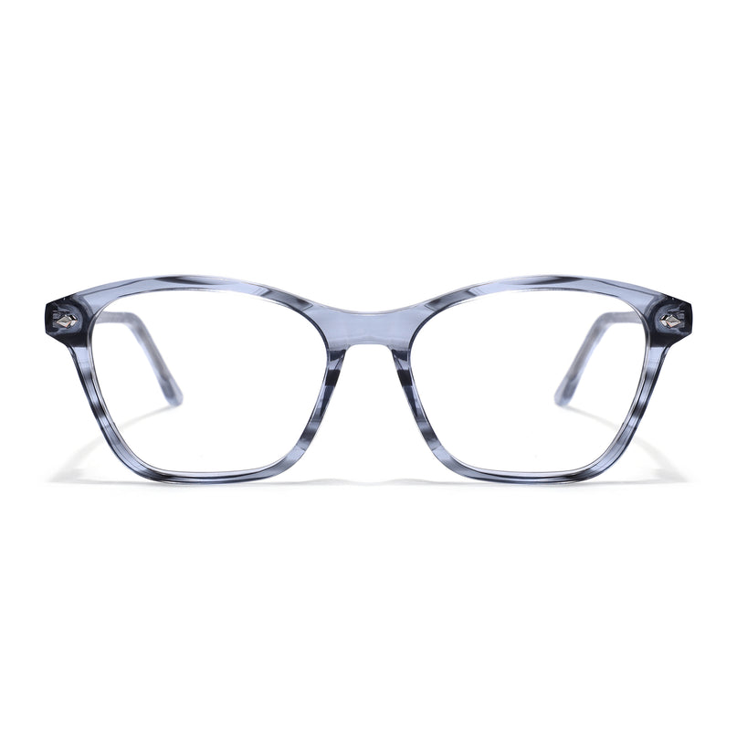 Voyage Glaze Blue Cateye Acetate Eyeglasses for Women (FPK26010FMG8135)