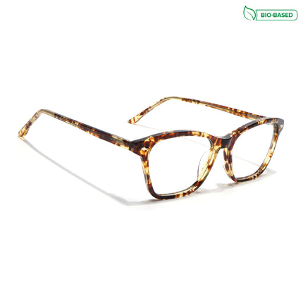 Voyage Glaze Demi Brown Cateye Acetate Eyeglasses for Women (FPK26010FMG8137)