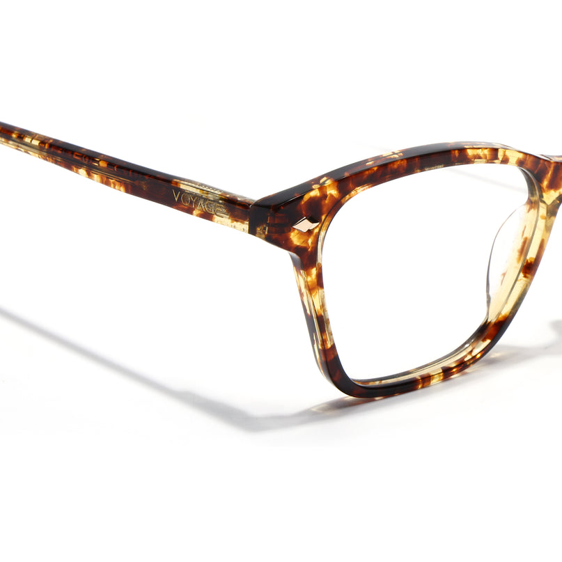 Voyage Glaze Demi Brown Cateye Acetate Eyeglasses for Women (FPK26010FMG8137)