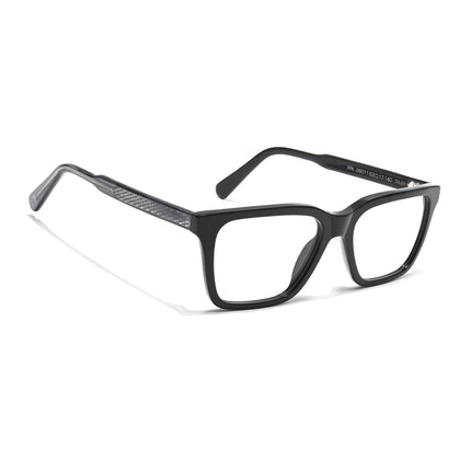 Voyage Glaze Black Wayfarer Acetate Eyeglasses for Men & Women (FPK26011FMG8690)
